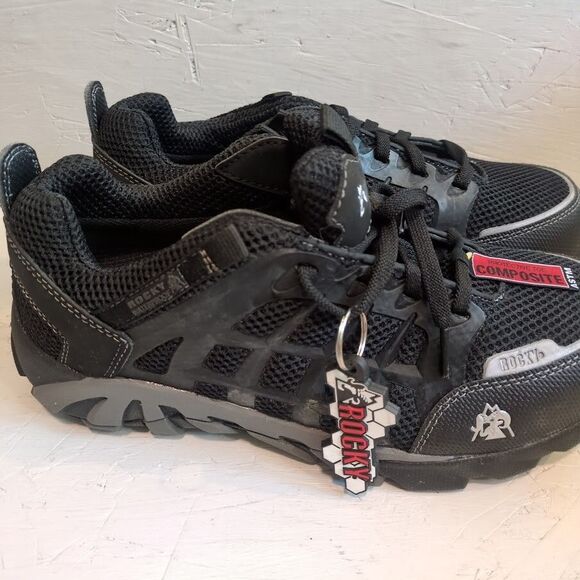 Rocky TrailBlade Men\'s Size 9 W Composite Toe Hiker-Work Shoes Black main image 7